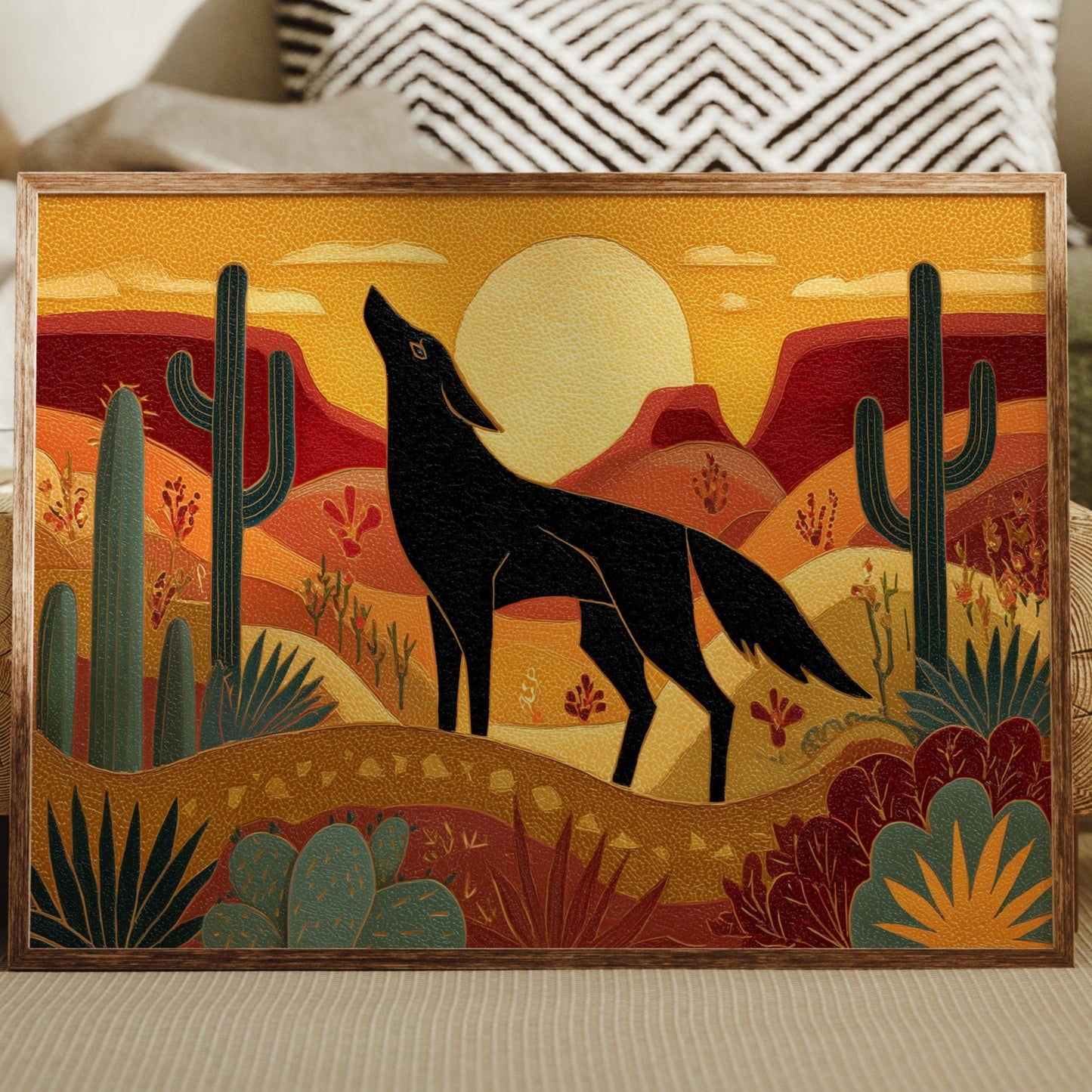 Coyote Songs At Desert Sunset