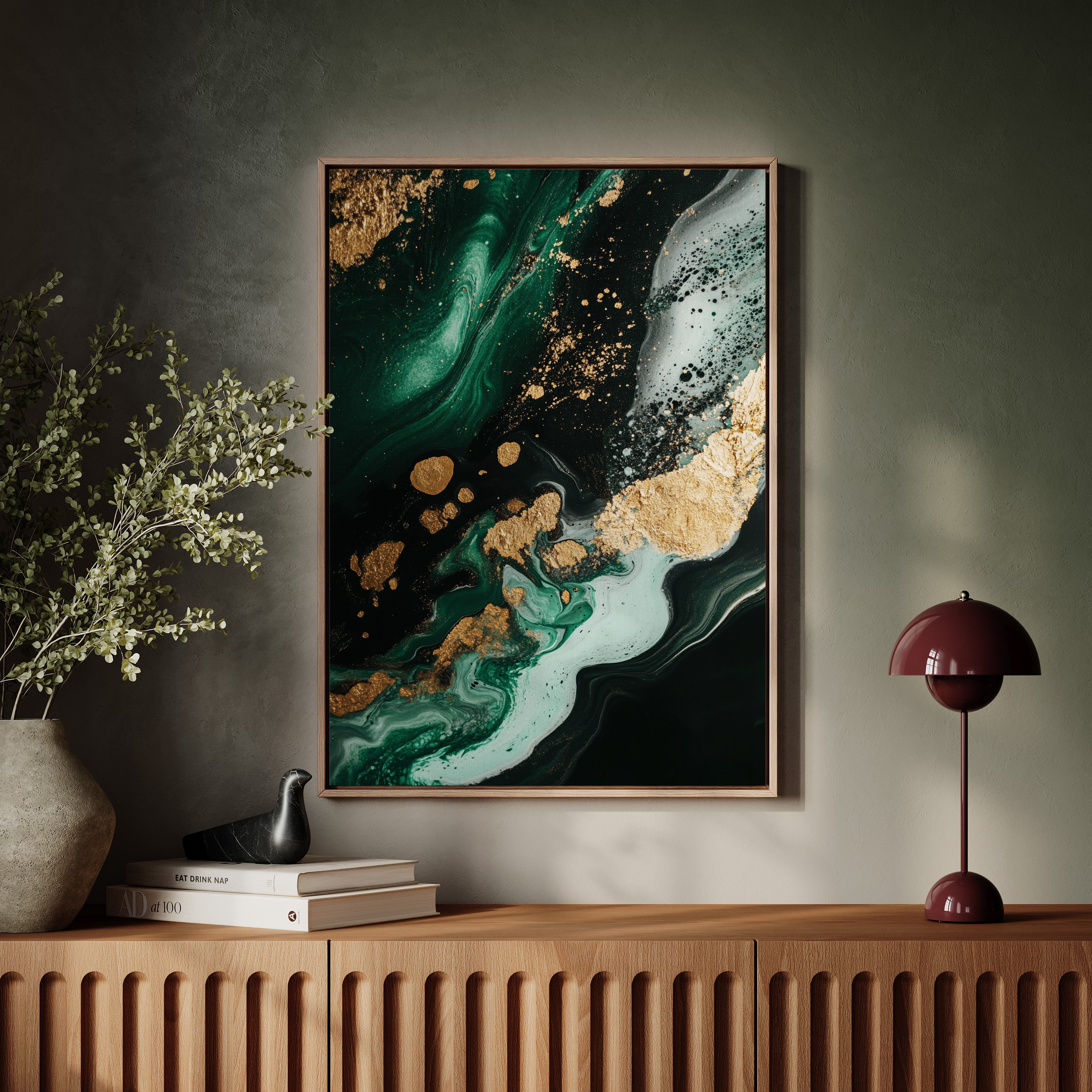 Emerald Rush with Gilded Horizon