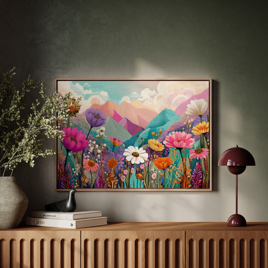 Mountain Meadows Bloom In Candy Colors