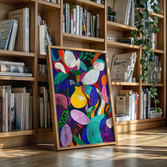 Yellow Vase Dances With Color