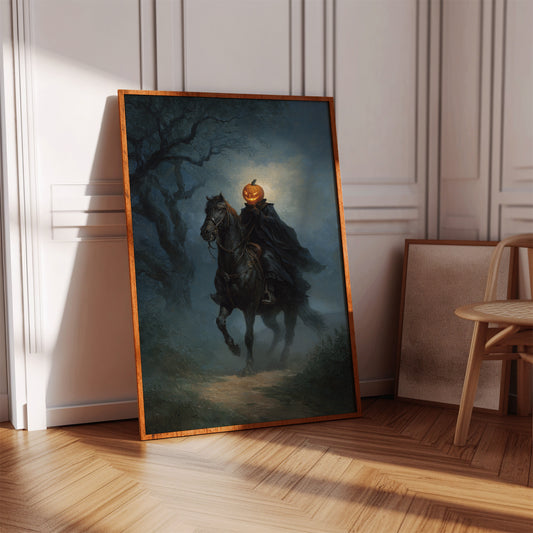 Headless Horseman Gothic Canvas Print - Enigmatic Wall Art - Gallery Canvas image 5