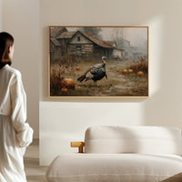 Wild Turkey's Autumn Farmhouse Patrol