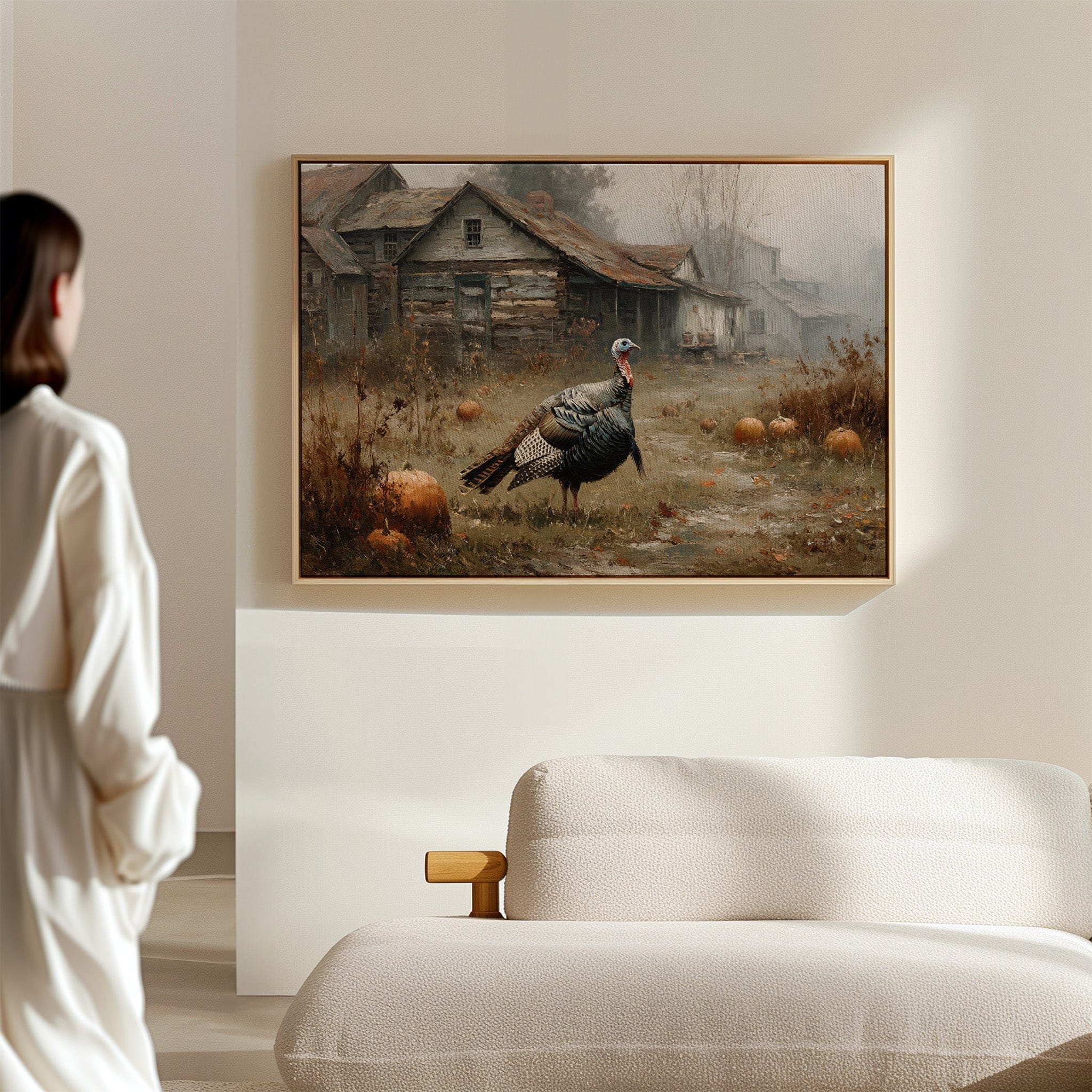 Wild Turkey's Autumn Farmhouse Patrol