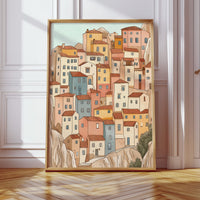 Colorful Village on the Cliffs