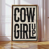 Cowgirl Up Bold Western Spirit Art