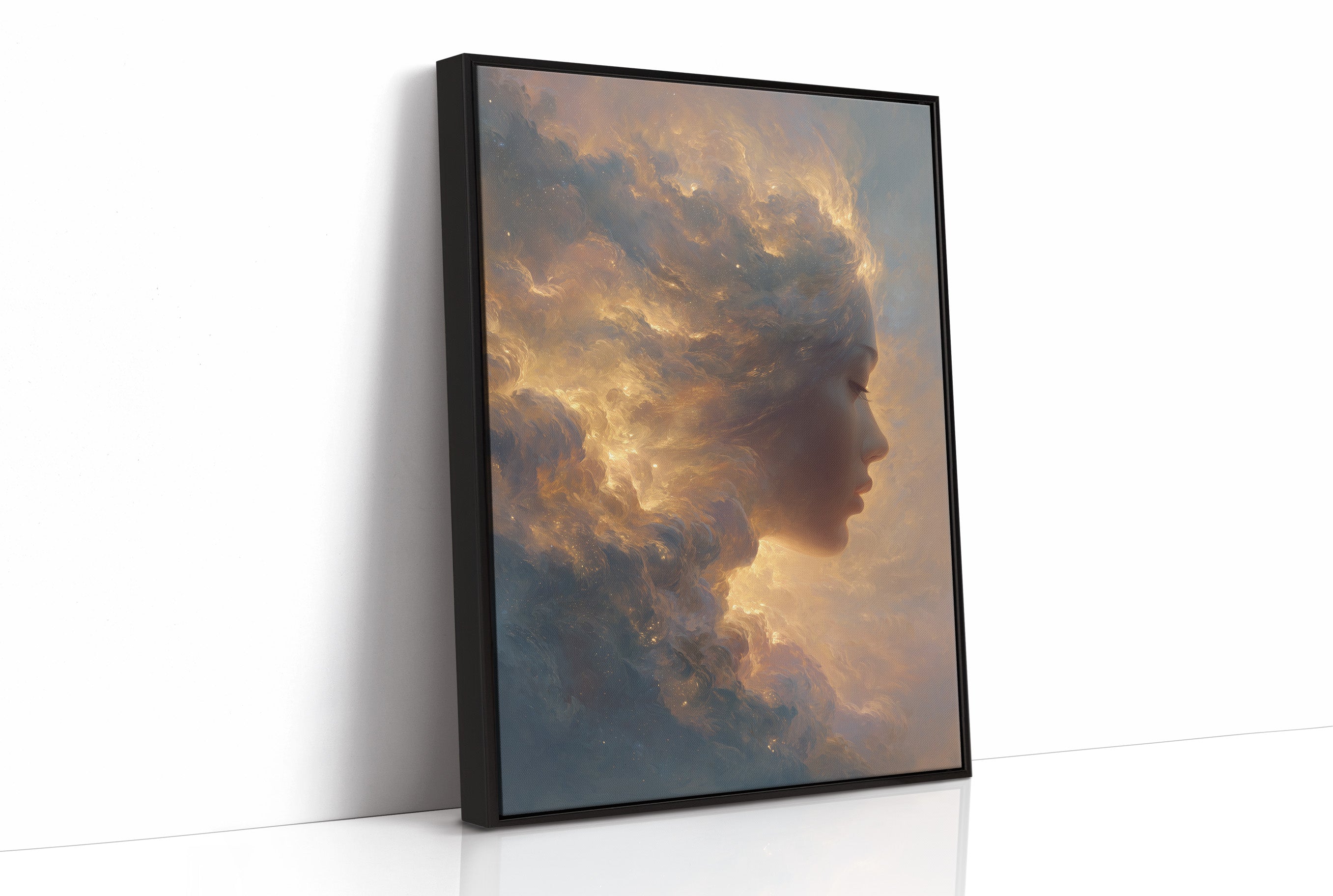 Celestial Profile In Golden Hour