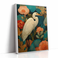 The Egret Stood Among Abundance