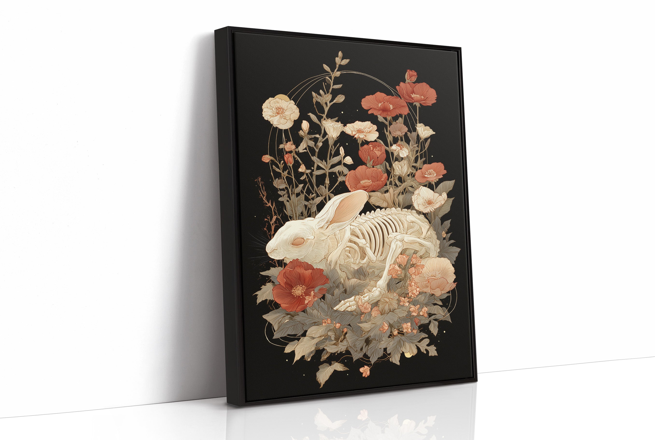 Bones Bloom Among Coral Poppies