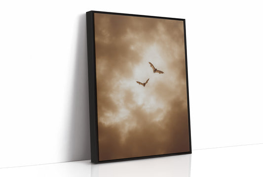 Twilight Hunters Cross Sepia Skies