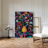 Midnight Garden Blooms In Glass