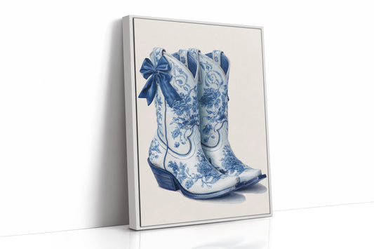 Wildflower Cowgirl Dreams - Blue Western Boots