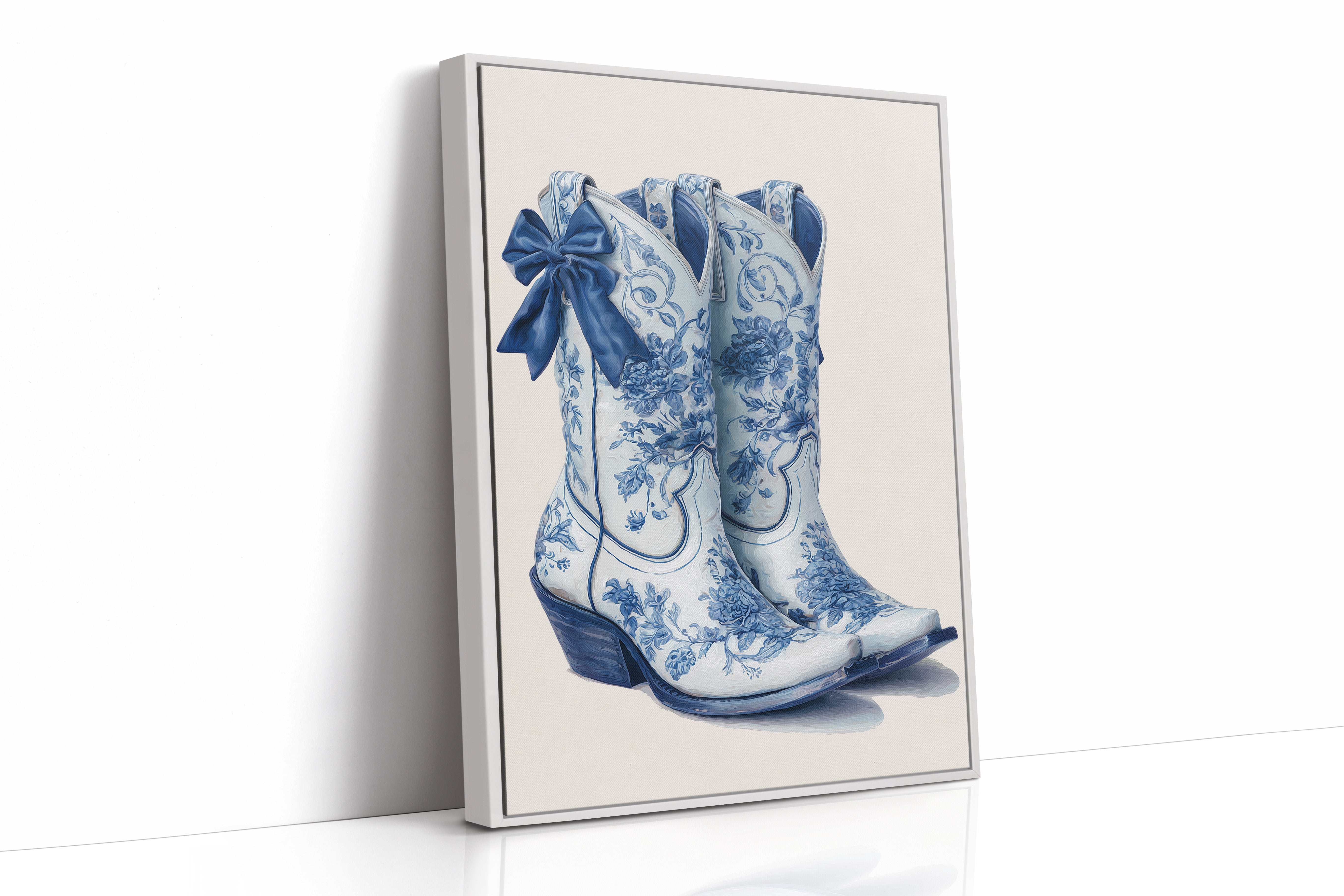 Wildflower Cowgirl Dreams - Blue Western Boots