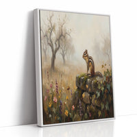 Chipmunk on the Stone Wall
