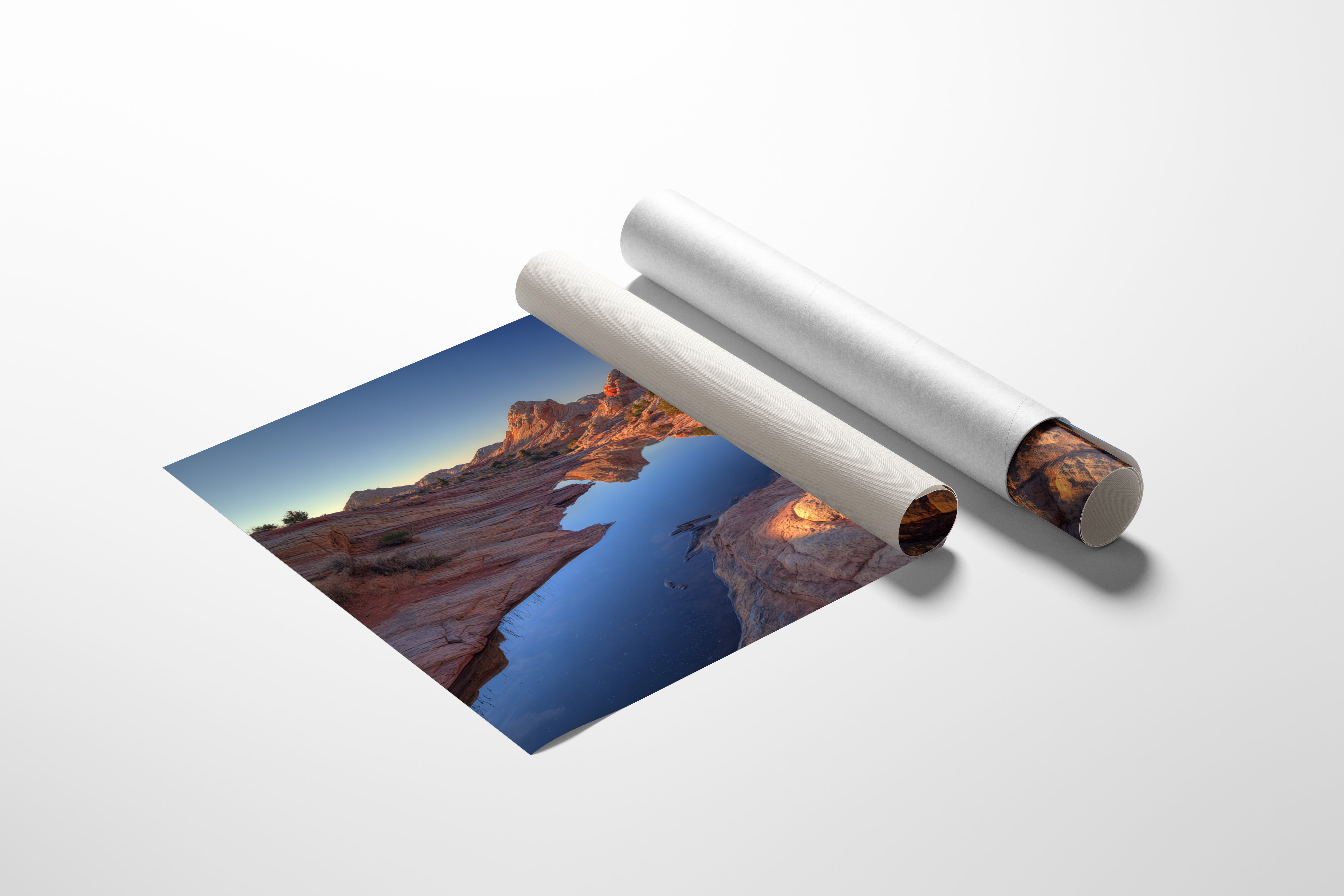 Red Rocks Mirror Desert Dawn