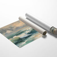 Turquoise Surf Meets Golden Sky