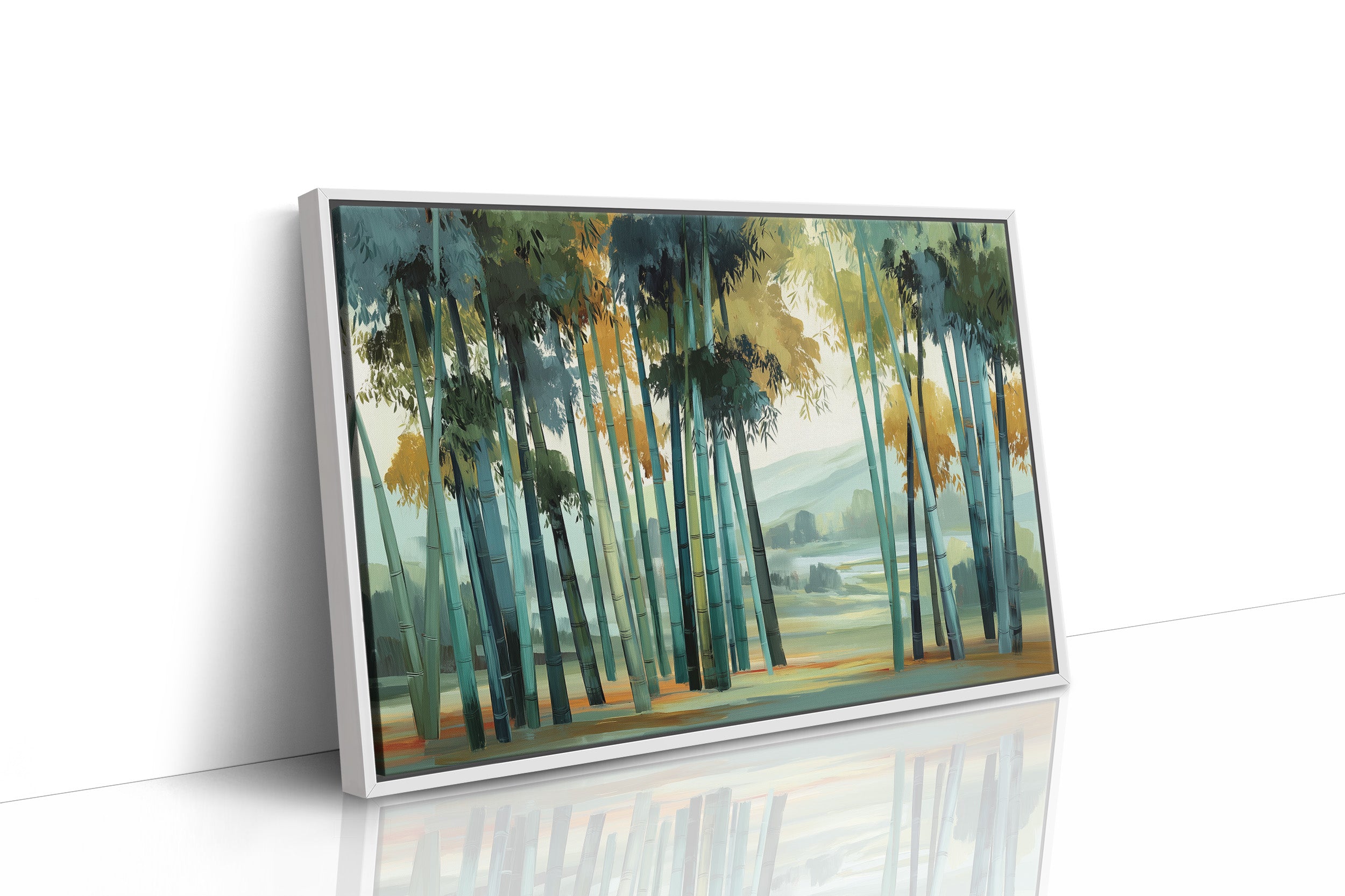 Bamboo Forest Bathes In Mist