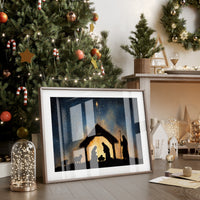 Starlit Manger Under Bethlehem Sky