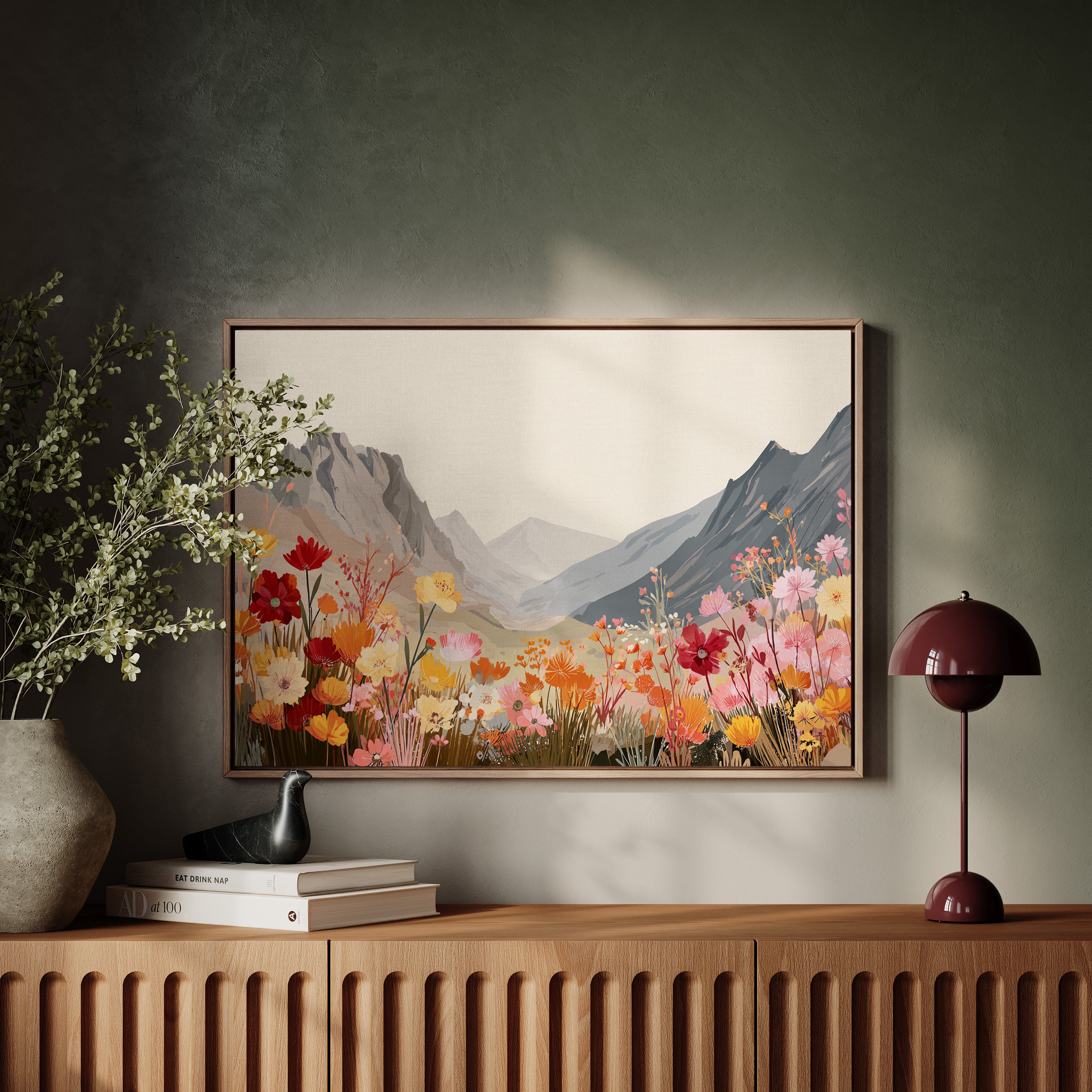 Alpine Meadows Bloom In Coral