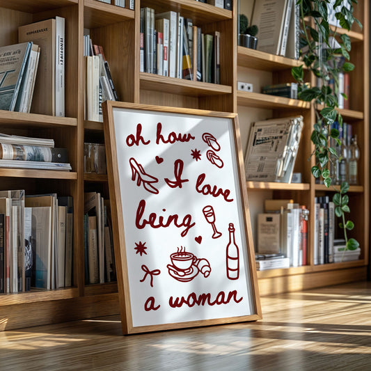 Sweet Moments In Burgundy Lines