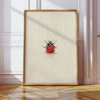 Tiny Ladybug on Paper