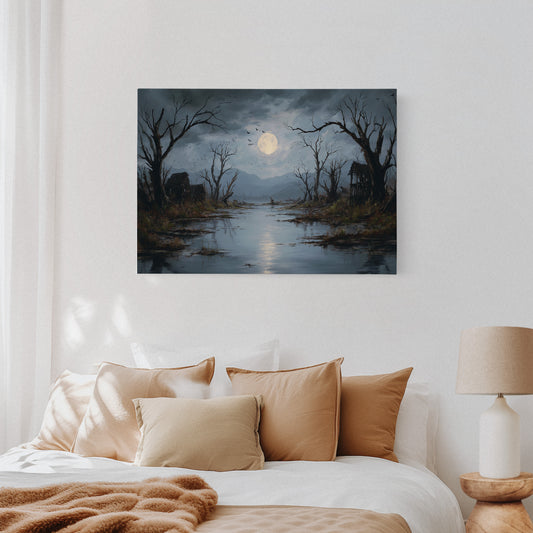 Moonlit Reflections on Forgotten Lands