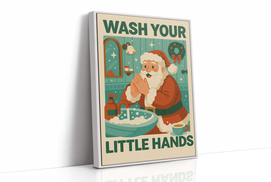 Retro Santa's Hygiene Reminder