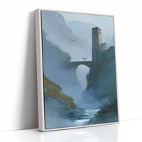 Tower Stands Where Rivers Meet Mist