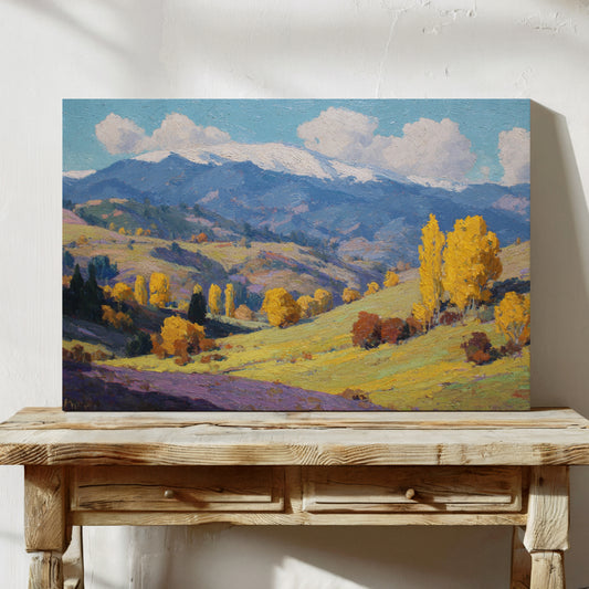 Autumn Gold Bathes Mountain Valley