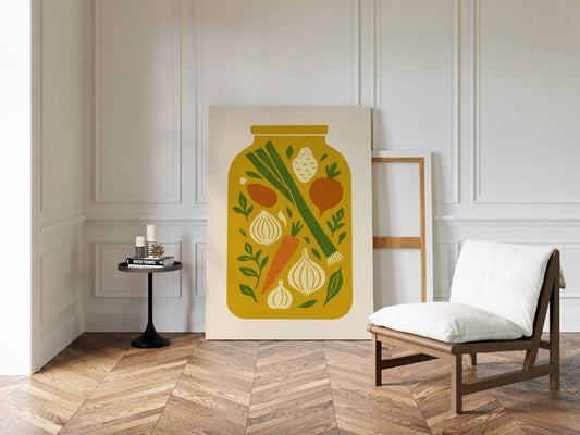 Autumn's Harvest In Mason Glass