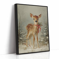 December's Fawn Wears Ruby Ribbons