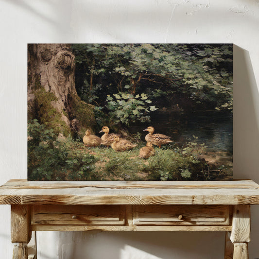 Ducks Rest By Ancient Oak Waters