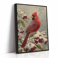 Winter Berries Feed Cardinal's Soul