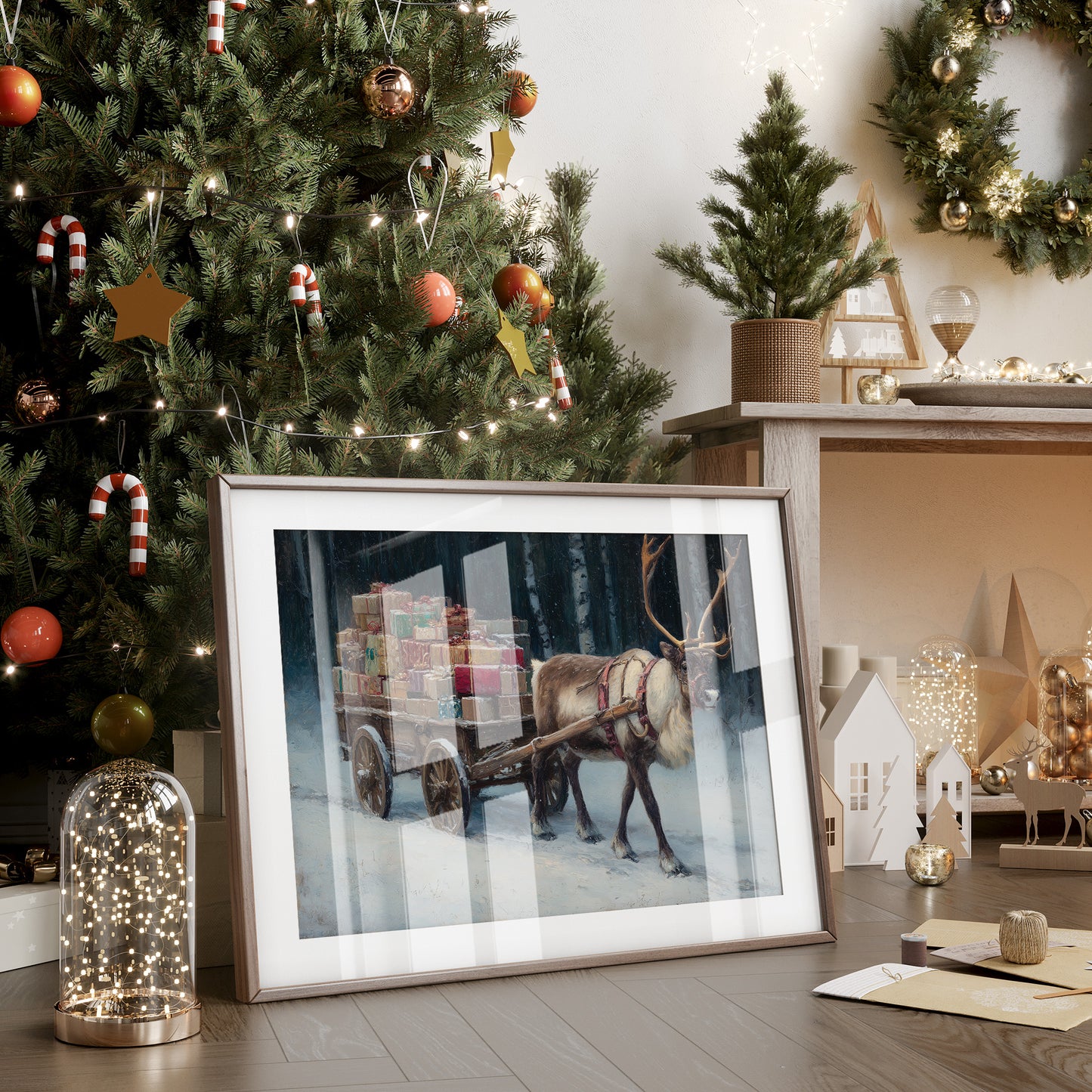 Snow Path Leads To Magic Night