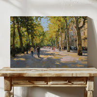 Autumn Light Dances Through City Trees
