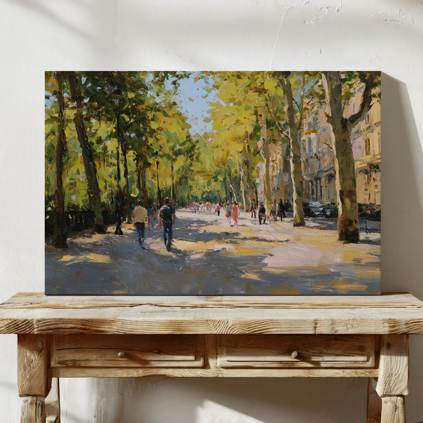 Autumn Light Dances Through City Trees