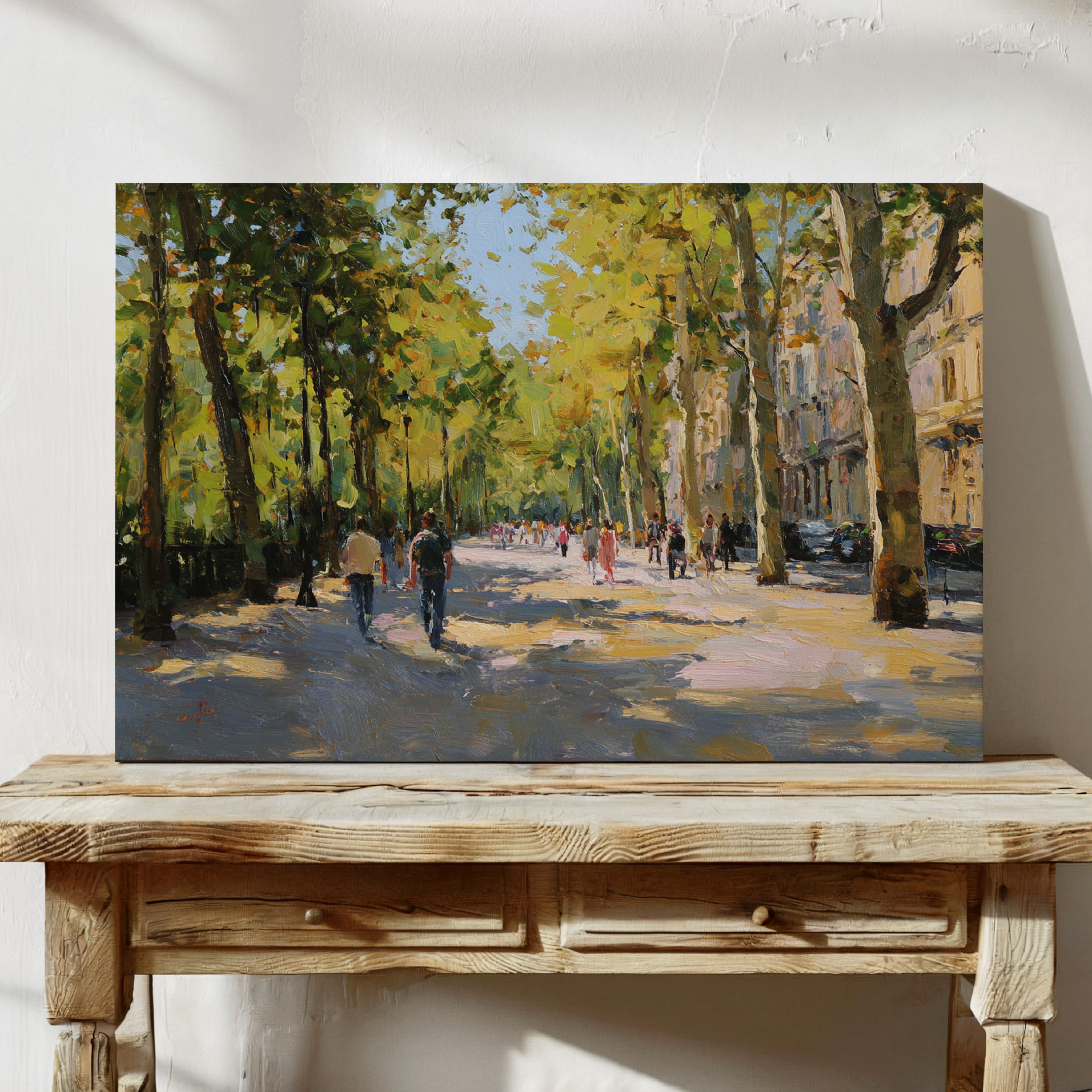Autumn Light Dances Through City Trees