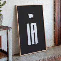 Iowa Letters Stand Bold And True