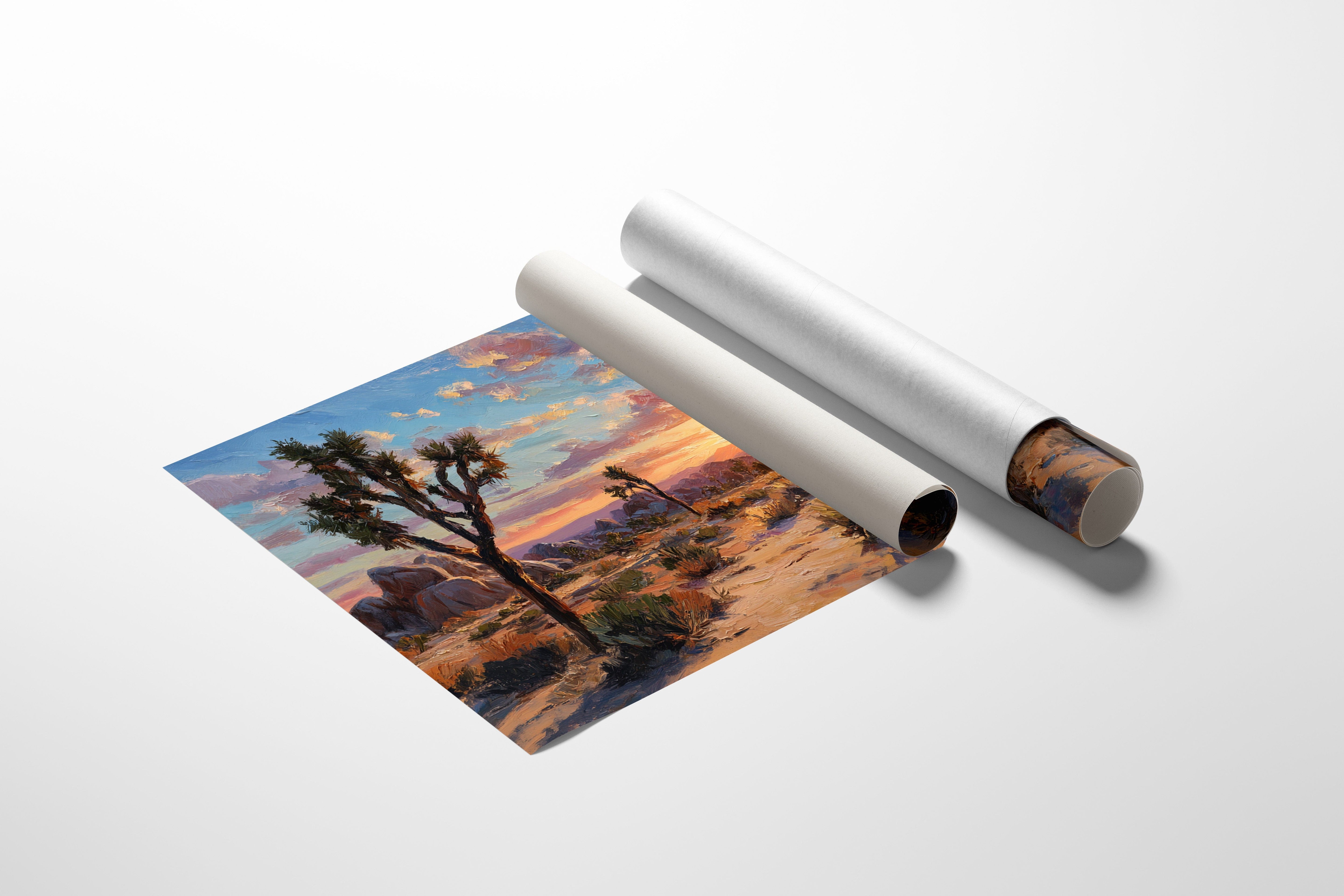 Sunset Ignites Joshua Tree's Soul