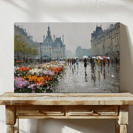Paris Blooms Through Silver Rain