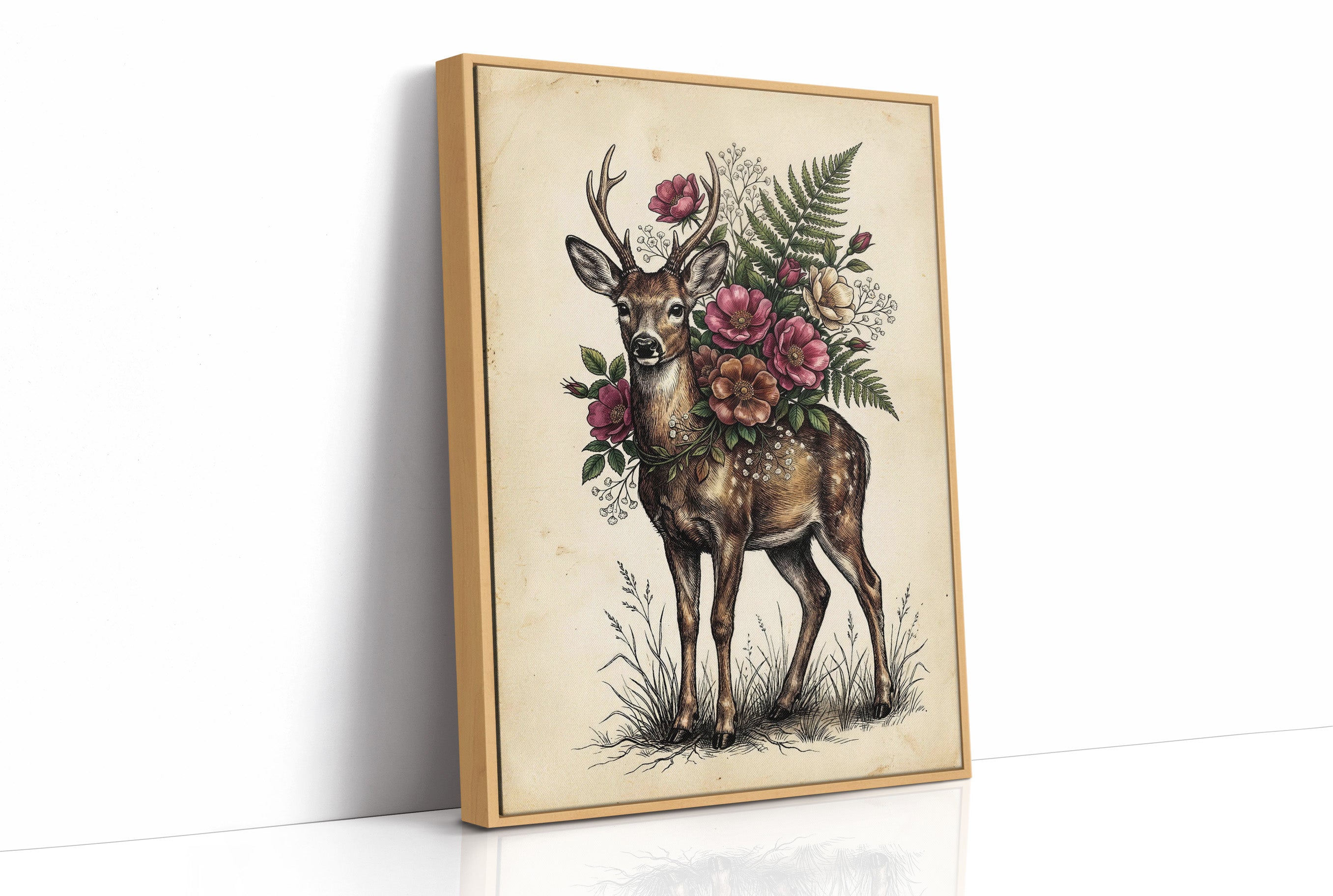 Antlers and Wild Roses