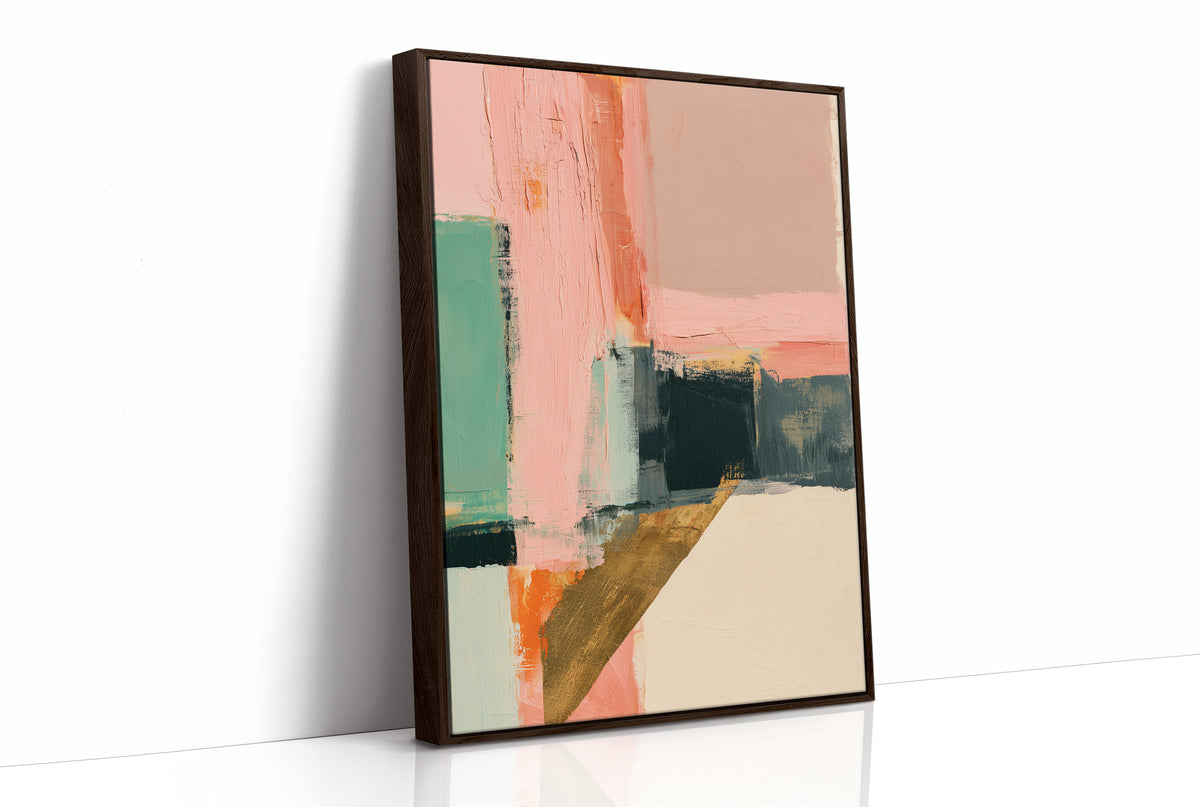 Blush Mint Gold Color Block