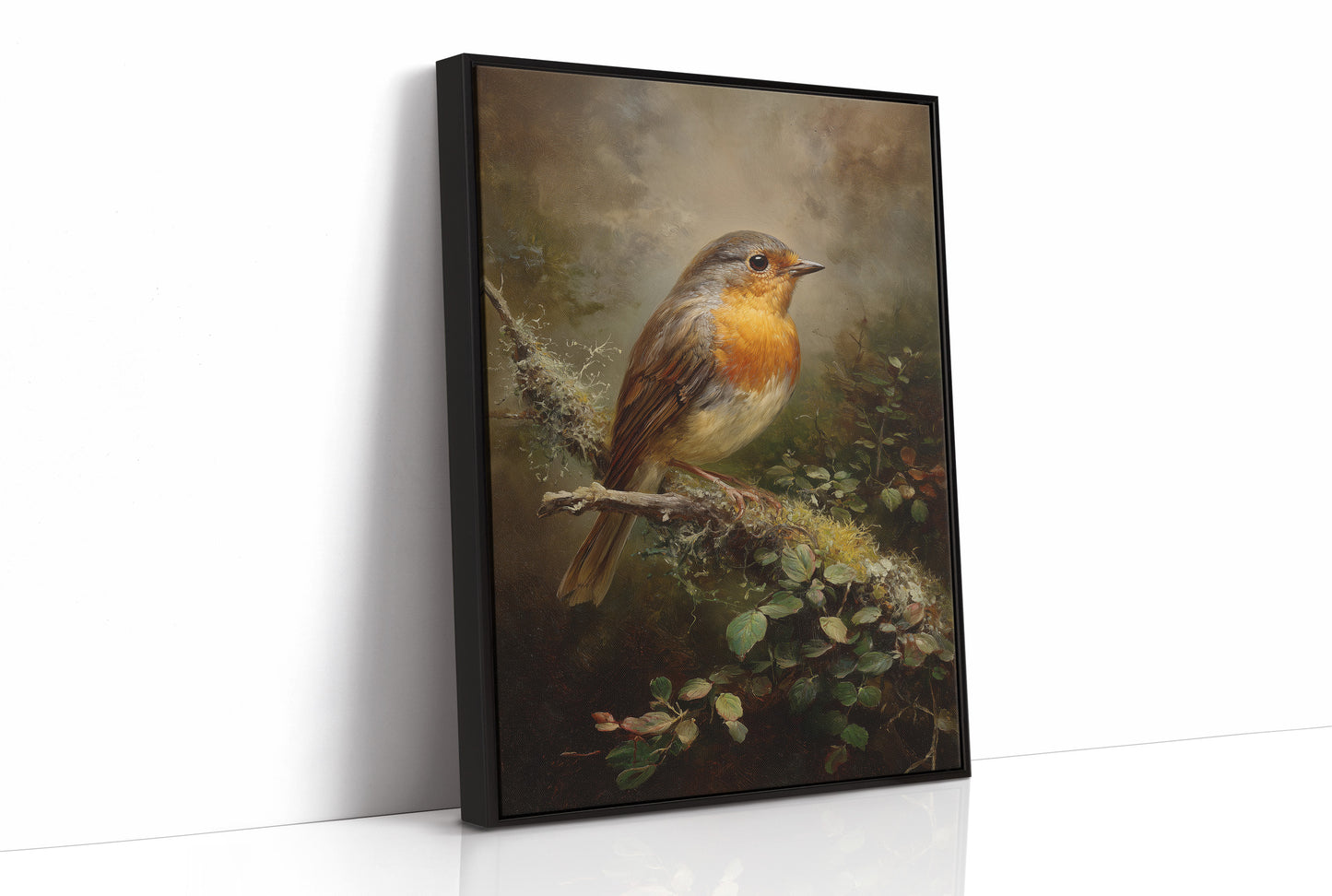 Amber Feathers Against Faded Light