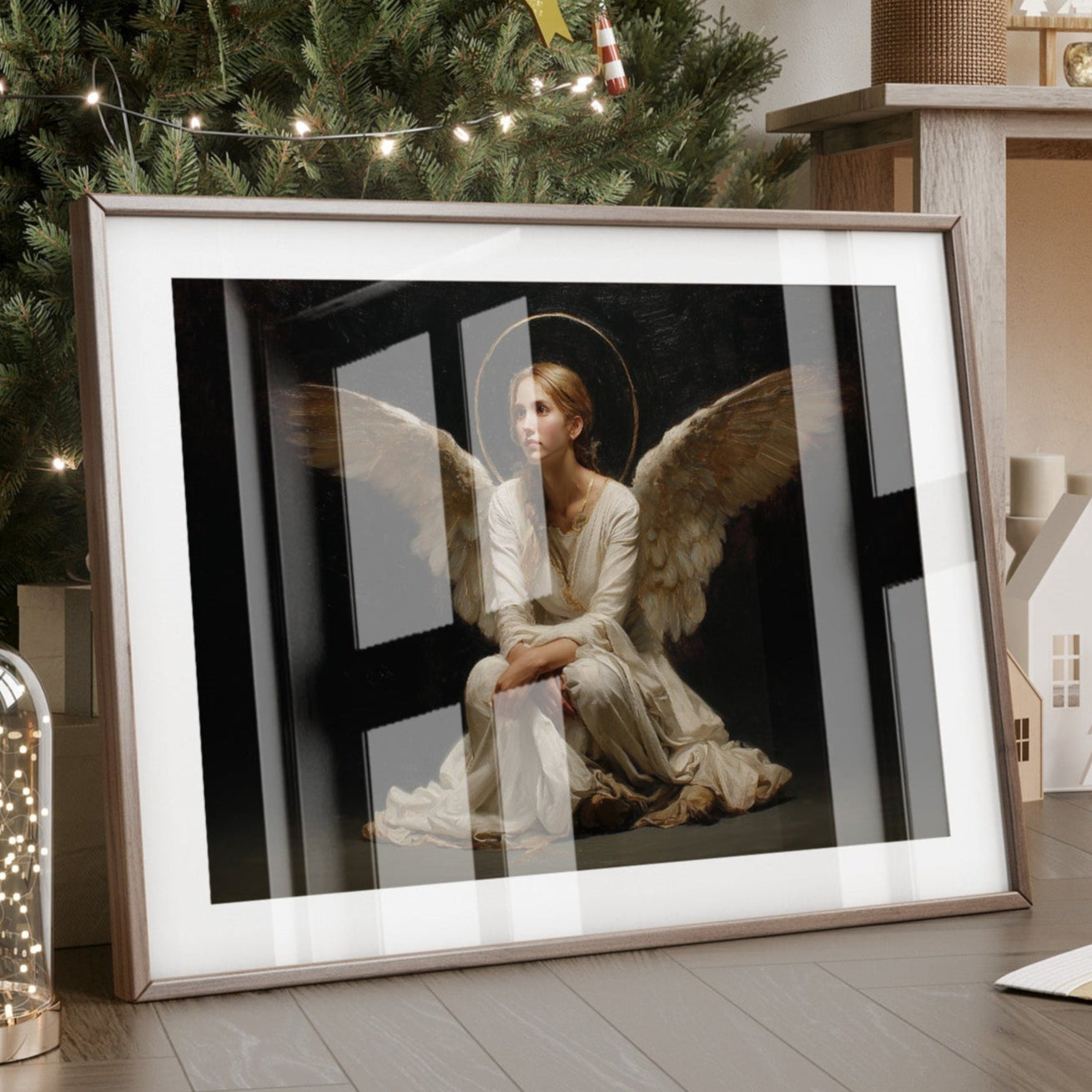 Celestial Light Meets Winter's Grace