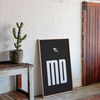 Bold Letters Map Maryland's Story