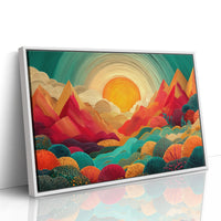 Mountains Dance In Coral Light