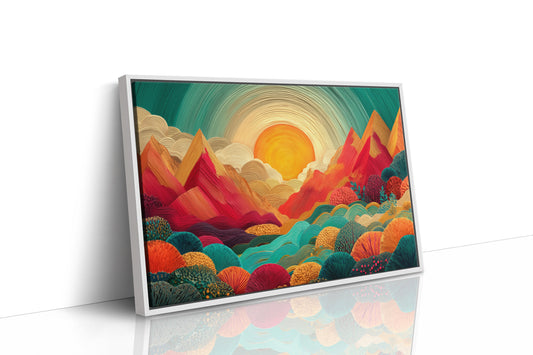 Mountains Dance In Coral Light