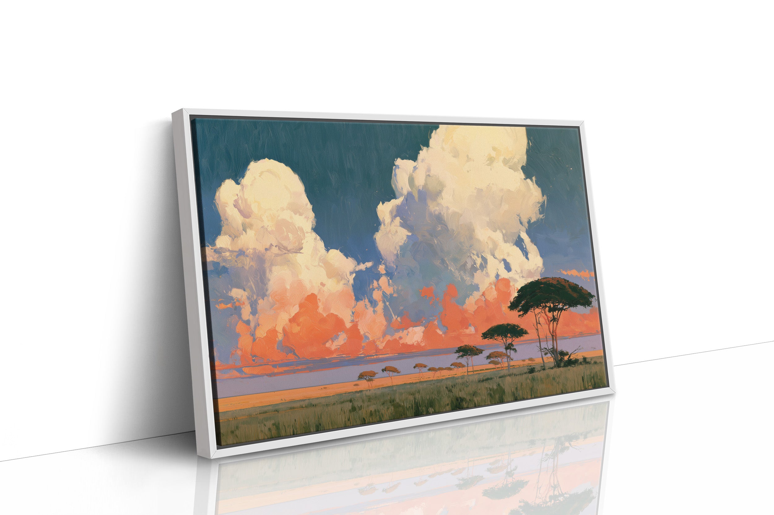 Acacia Under a Blazing Sky