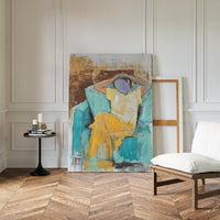 Sunlit Moments In Turquoise Room