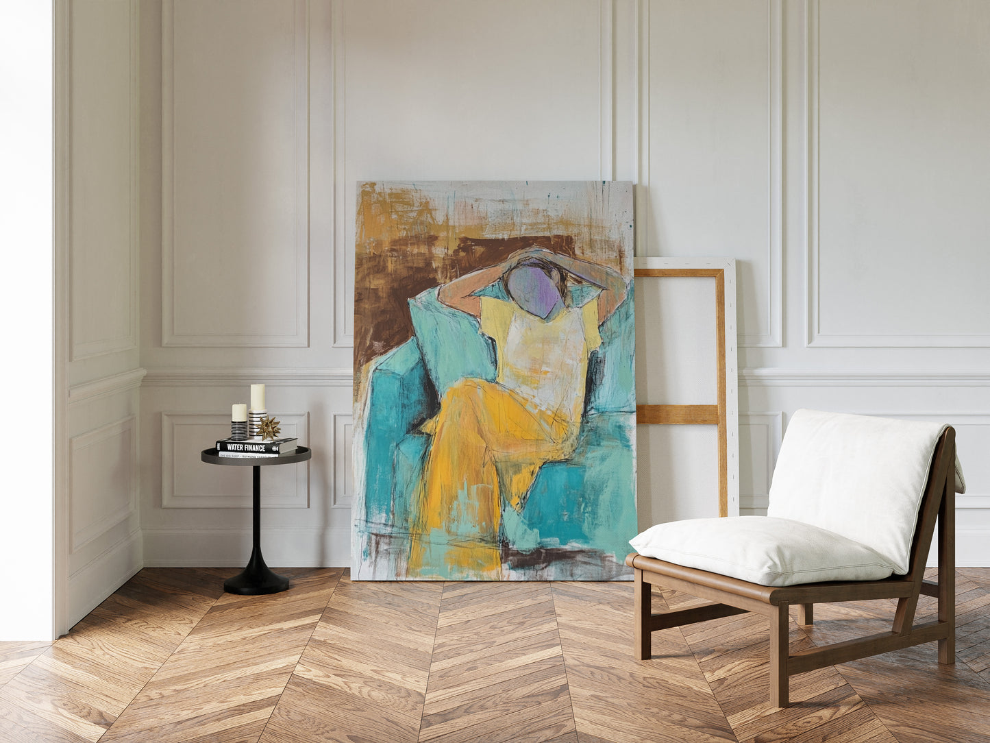 Sunlit Moments In Turquoise Room
