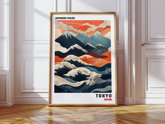 Japanese Fields – Mountain and Wave Harmony